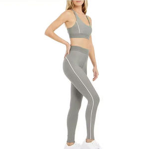 Conjunto de Yoga de 2 Piezas de Alta Calidad para Mujer, Ropa Deportiva con Cierre, Ajuste Delgado, Transpirable, para Entrenamiento, para Atletas Femeninas, Cintura Alta - Product Image 6