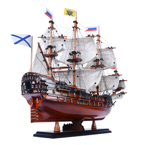T405 - Maqueta de Barco Poltava de Estilo Moderno Antiguo, Artesanía Grabada en Madera Personalizada, Duradera para Decoración del Hogar u Oficina, 60Lx25Wx55H cm - Product Image 4