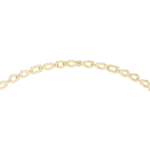 Collier Pendentif Luxe en Or Jaune 18K Plaqué Rhodium avec Diamants de Laboratoire Ovales Halo et Tailles Mixtes 14,2 CT pour Fêtes/Mariages/Événements Spéciaux - Product Image 6