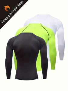 New Rash Guard <b>Men</b> Sublimation Printed Spandex Gym Diving <b>Compression</b> <b>Shirts</b> Wholesale with 100% Good Quality and Design - Product Image 3
