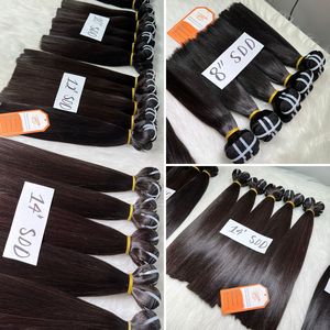 Prix de gros disponible Extensions de cheveux humains vietnamiens droits os noir à cuticule alignée - Product Image 5