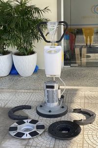 Nettoyeur de sol électrique industriel 2,5 CV, polisseuse multifonction de 17 pouces avec collecteur en fer et accessoires - Product Image 2