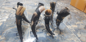 Cuerno vikingo para beber hecho a mano, cuerno de búfalo pulido Original, artesanías naturales ecológicas, India, estilo Animal sostenible, venta - Product Image 3