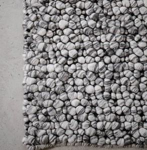 พรมทอมือผสมผ้าฝ้ายและขนสัตว์นิวซีแลนด์ ลายหินกรวด ขอบแบบวงกลม สไตล์สแกนดิเนเวียน กันลื่น เหมาะสำหรับสัตว์เลี้ยง ใช้ในบ้าน หนานุ่ม - Product Image 6