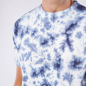 Camisetas Tie Dye para Hombre, Tallas Grandes, con Logotipo Personalizado, 100% Algodón, Transpirables, Manga Corta, Corte Regular, Cuello Redondo, para Verano - Product Image 3
