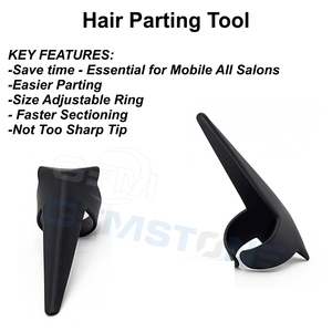 Kit d'outils professionnels en acier inoxydable pour extensions de cheveux, usage commercial, multifonctionnel, pinces plates et courbées de 7 pouces, clips, aiguilles - Product Image 5