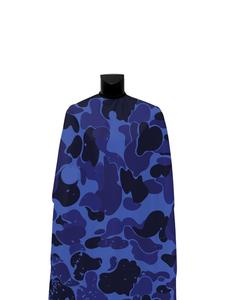 Capa de corte con estampado integral de camuflaje azul, delantal de peluquero de color personalizado, capa PRO de camuflaje azul para barbero - Product Image 3