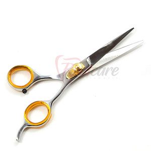 Hot Sale Custom Made Stylish <b>Left</b>-<b>Handed</b> Foldable Long Handle Stainless Steel Barber <b>Scissors</b> Beauty Instruments - Product Image 4