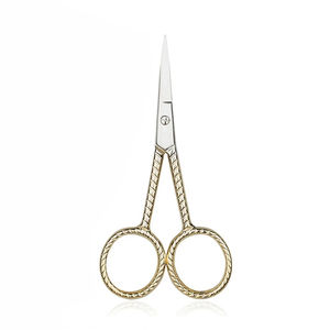 Tijeras de Acero Inoxidable de Alta Calidad con Hoja Recta para Manicura y Depilación Facial, Tijeras Afiladas de Belleza - Product Image 2