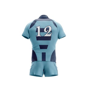 Sport Wear Rugby Uniform <b>Sets</b> Unisex OEM High Quality Sublimation Custom Logo Breathable Quick Dry 100% Polyester Custom Team - Product Image 2