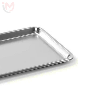 Plateau médical rectangulaire en acier inoxydable, porte-instruments, plateau pour outils chirurgicaux - Product Image 4