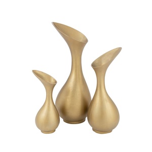 Refined Steel Decorative Blossom Vase Handmade Luxury Floral Centerpiece Contemporary Home Interior Accent Premium - Product Image 3