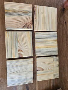 Posavasos de Madera de Nogal de la Mejor Calidad en Forma Cuadrada, Posavasos de Madera con Logotipo Personalizado, Diseño Cuadrado, Color Natural - Product Image 5