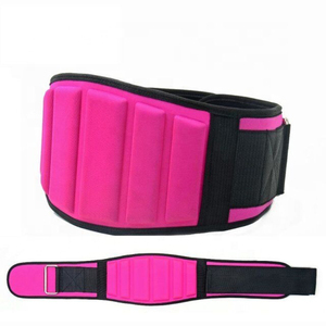 Ceinture de musculation en néoprène bleue, soutien lombaire réglable, enveloppant la taille, pour l'entraînement en salle de sport, soutien dorsal pour adultes - Product Image 3