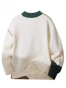 Custom LOGO Men Sweater Manufacturer OEM <b>Pullover</b> Casual Knitwear Crew Neck <b>Jumper</b> Winter Men Custom Knitted Sweater - Product Image 5