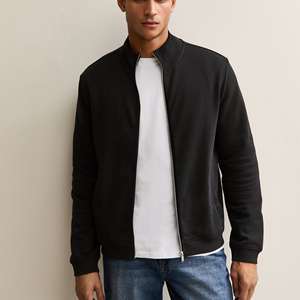Sudaderas con capucha de calidad al por mayor, personalizadas, con cremallera, de forro polar y algodón, para hombre, deportivas, con cremallera corta, sudaderas con capucha para hombre - Product Image 1