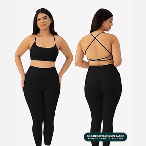 Seamless High Impact Sports Bra With Spaghetti Straps Low Cut Yoga Top For Women Gym Workout Tank Top Quick Dry Athletic Wear - Product Image 4