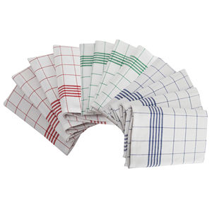 Paños de Cocina Cuadrados/Rectangulares 100% Algodón Ecológicos, Resistentes a los Niños, a Cuadros, de Secado Rápido y Lavables a Máquina - Product Image 1