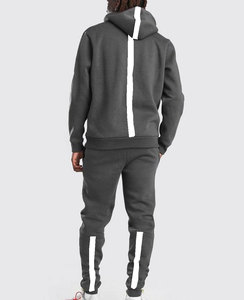 Trajes de logotipo reflectante personalizado de alta calidad superior chándal de algodón transpirable Joggers Jogging trajes Unisex XL chándales de talla grande - Product Image 2