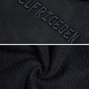 Heavyweight <b>Thick</b> <b>Fleece</b> Oversized Hoodie Back Custom Embroidery Logo Regular Sleeve Mens Sweatshirt Comfortable Durable - Product Image 4