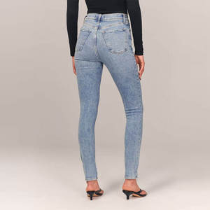 Pantalon cargo en jean pour femme, en polyester, décontracté, avec logo personnalisé imprimé en relief, taille haute, qualité supérieure, OEM, vente en gros - Product Image 6