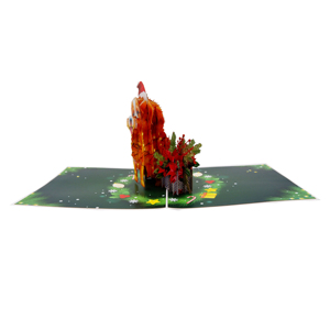 Cute Handmade <b>Christmas</b> <b>Dog</b> Pop-Up 3D Greeting <b>Card</b> with Customized Design Offset Printing for Holiday Party Decor & Gift - Product Image 6