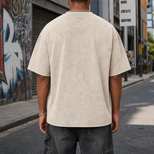 Camisetas de Hombre con Lavado Ácido de la Mejor Calidad y Estilo Nuevo en Venta, Camisetas de Hombre con Lavado Ácido Hechas a Medida para el Verano - Product Image 2