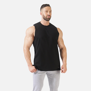 Wholesale Men Knitted <b>Tank</b> <b>Top</b> Summer Lightweight Soft Cotton Fabric Casual Shirt Custom Logo Printing Available All Colors - Product Image 1