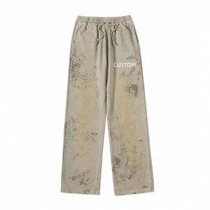 Pantalones Deportivos Personalizados de Alta Calidad con Estampado de Pintura, Cordón Ajustable, Estilo Vintage, para Hombre - Product Image 3