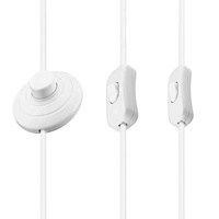 2M Câble d'alimentation E27 Support de base de lampe Luminaire LED Ampoule Socket Cord Adapter Fitting EU Plug Pendant PVC Home Appliance IEC