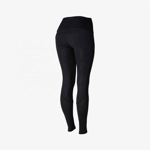 Lightweight Navy Full Silicone Seat High Performance Stretchable Horse Riding <b>Tights</b> Equestrian Leggings Pull On - Product Image 4