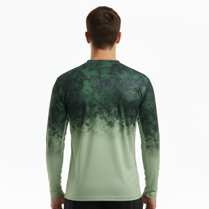 Camiseta de Pesca Personalizada de Manga Larga, Secado Rápido, Transpirable, Elástica, Camiseta de Caza para Exteriores, Camiseta de Pesca de Manga Corta con Camuflaje - Product Image 2