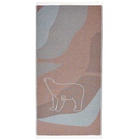 Serviette de bain série Arctic 100% coton, vente en gros, serviette de plage avec Logo imprimé personnalisé, serviette de bain turque avec glands