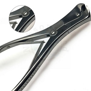 Cisaille à aiguilles et fils allemande T/C de 22 cm, instrument chirurgical orthopédique, manche plaqué or, acier inoxydable, OEM CE - Product Image 4