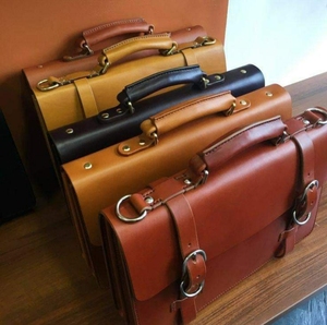 Genuine Leather <b>Laptop</b> Briefcase Large Capacity Waterproof Eco-Friendly Brown <b>Laptop</b> <b>Protector</b> Shockproof Travel Bag - Product Image 6