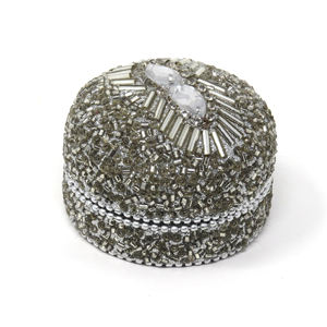 Boîte à Bijoux en Pierre Indienne de Haute Qualité, Ornée de Perles et de Miroirs, Organisateur, Meilleure Qualité, Magnifique Boîte à Bijoux Perlée - Product Image 3