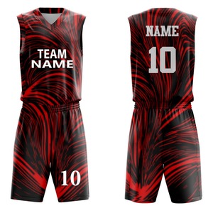 Conjunto de Uniforme de Baloncesto Personalizado de Poliéster Estampado, Nuevo Estilo, Cómodo, Transpirable, con Nombre del Equipo, Tallas Grandes, Protección Anti-UV - Product Image 3