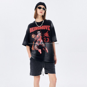 Move Basketball Player <b>Skulls</b> Print Front Logo Regular Fit Short Sleeve O-Neck <b>Men's</b> T-<b>Shirt</b> Street Style Jersey Knitted Cotton - Product Image 3