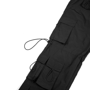 Pantalones Cargo Utilitarios Personalizados al por Mayor para Hombre, de Algodón, Estilo Paracaídas, de Cintura Media, Holgados, Rectos, con Múltiples Bolsillos, para Streetwear - Product Image 4