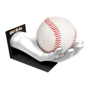 Support mural compact en résine pour balles de baseball et de cricket - Durable, plusieurs couleurs - Product Image 1