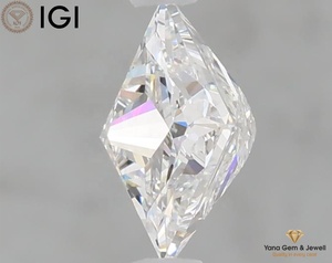 เพชรทรงปรินเซสคัท สี E ความสะอาด VVS1 รับรองโดย IGI น้ำหนัก 1.00 กะรัต เพชร CVD ผลิตในห้องปฏิบัติการ สำหรับแหวนแต่งงานสุดพิเศษ - Product Image 5