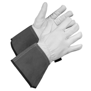 Gants de soudage TIG en cuir de chèvre et de vachette de qualité supérieure, résistants à l'abrasion, durables, pour travaux lourds - Product Image 6