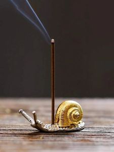 Wholesale Price Brass Resin Incense Burner With Wooden Base Tea Light Bakhoor <b>Holder</b> Luxury Home Decor - Product Image 5