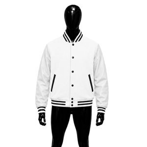 Chaqueta Casual Blanca para Hombre de Alta Calidad, Chaqueta de Otoño Informal con Cierre de Botones, Chaqueta Exclusiva de Lana Estilo SYREET - Product Image 1