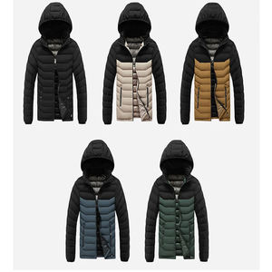 Blouson matelassé blanc uni pour l'entraînement, respirant, coupe-vent, veste pour femme, veste en coton tendance pour l'extérieur, col montant - Product Image 6