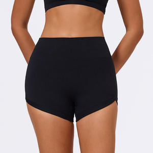 Women OEM ODM Yoga Shorts High Waist Workout Shorts <b>Tummy</b> <b>Control</b> Gym Shorts Running Fitness Shorts Stretch Athletic Yoga Shorts - Product Image 6