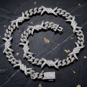 Nuevo Diseño de Lujo, Cadena de Diamantes Moissanite, Collar de Joyería Hip-Hop para Hombre - Product Image 5