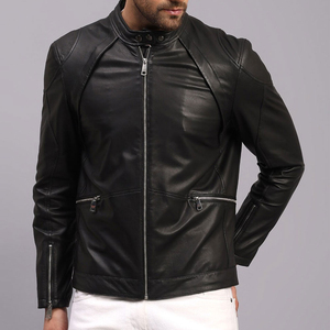 Comfortable Soft High Street Fast Delivery <b>Mens</b> <b>Leather</b> <b>Jacket</b> Regular Size Winter Season <b>Mens</b> Biker <b>Leather</b> <b>jacket</b> for <b>men</b> - Product Image 2