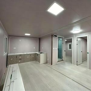 Hot bán 20 ft Glass Curtain Wall mở rộng container nhà, được trang bị với nhà bếp và phòng tắm thích hợp cho cuộc sống nông thôn - Product Image 4