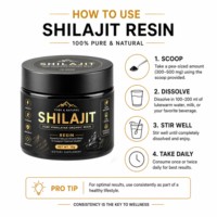 Résine de Shilajit Pur de l'Himalaya 15g, 82%+ d'acide fulvique et de minéraux traces |   Shilajit testé en laboratoire pour soutenir la force, la puissance et l'endurance